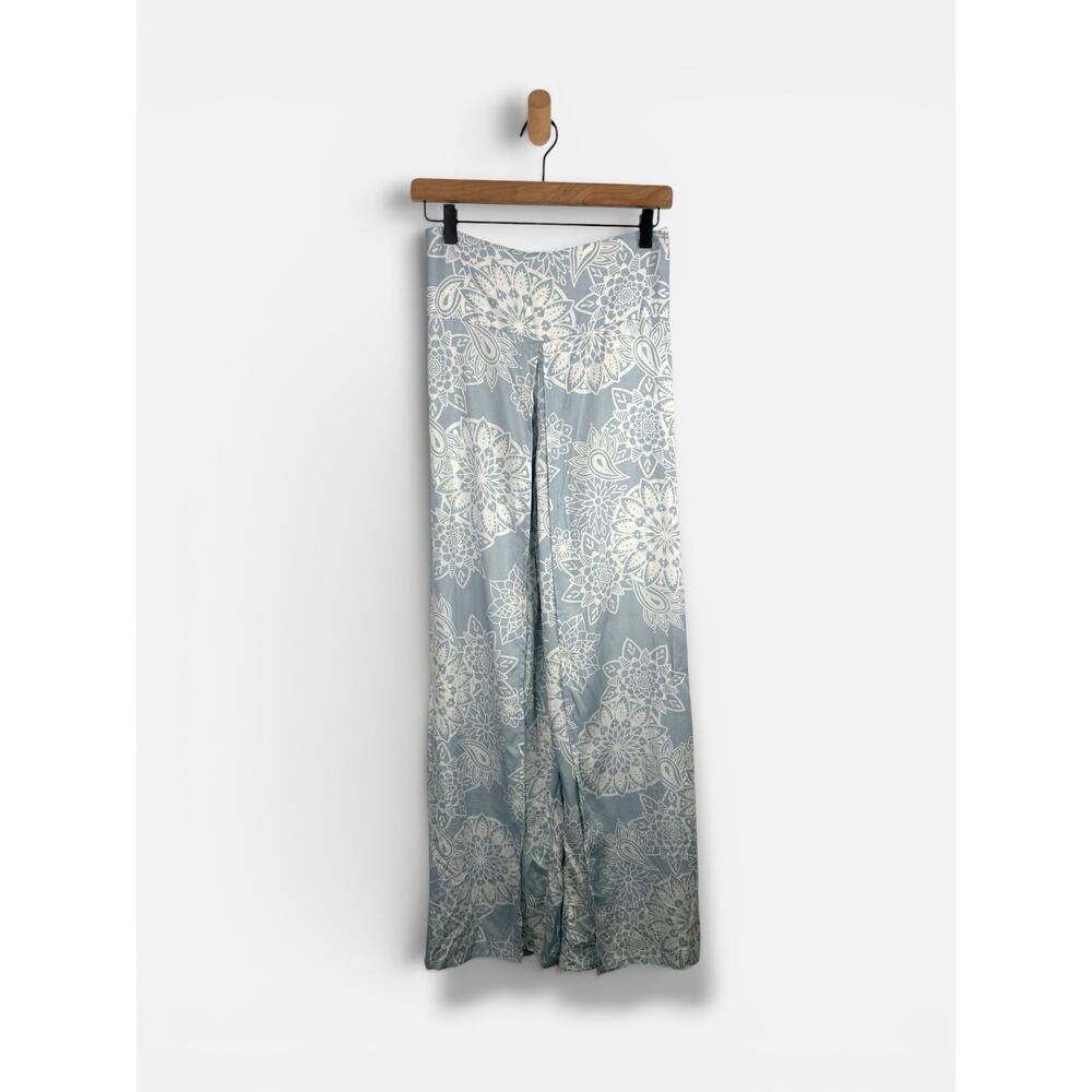 Lotus & Luna Blue Mandala Paisley Harem Pants Small Medium Yoga Loungewear